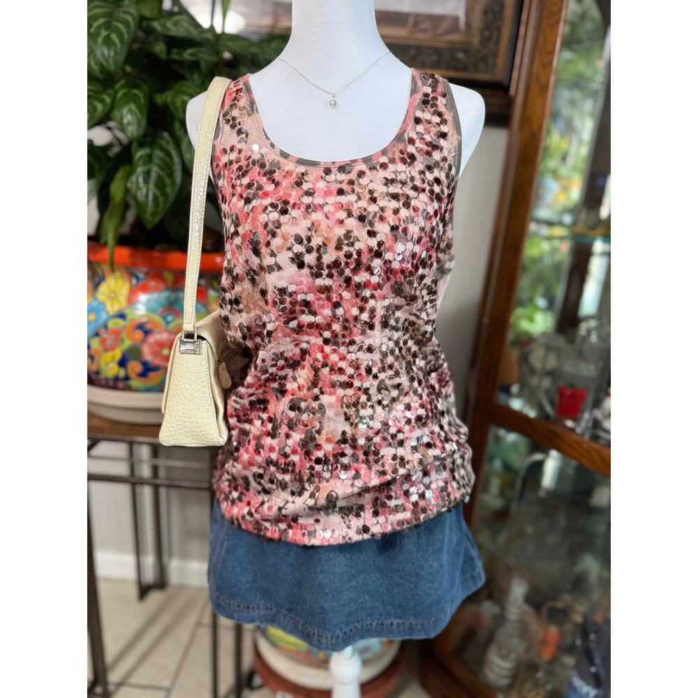 Y2k rue21 sequin tank top